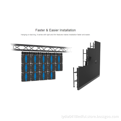 light and thin p2.8 indoor event LED display panel